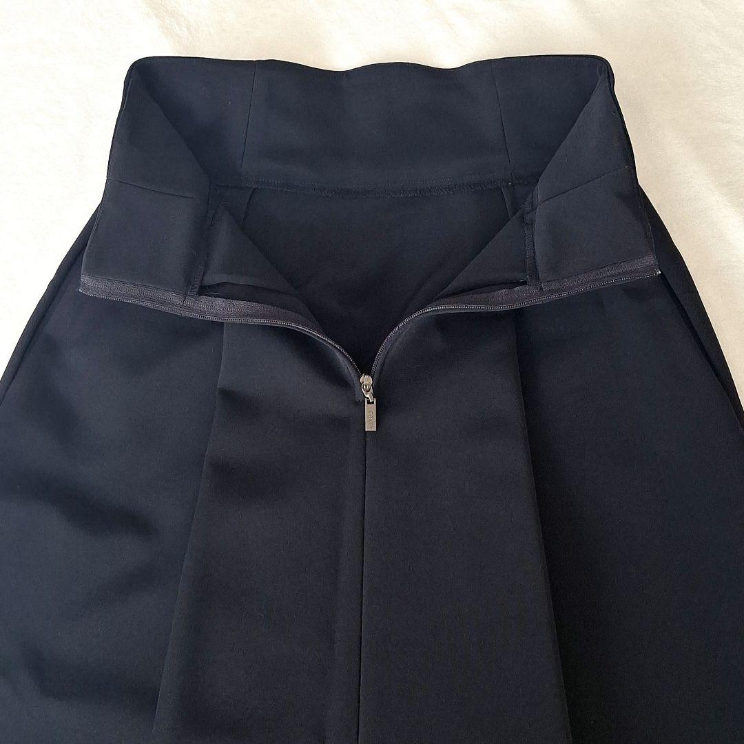 フォクシーニューヨーク スカート タキシードスカート 濃紺 ネイビー 38