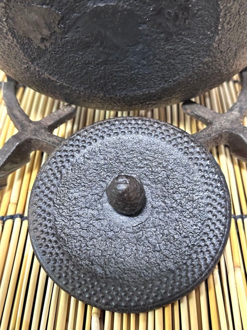 未使用品　南部照光堂名人心斎造　１３型　棗型アラレ　きなこ様　売約済み