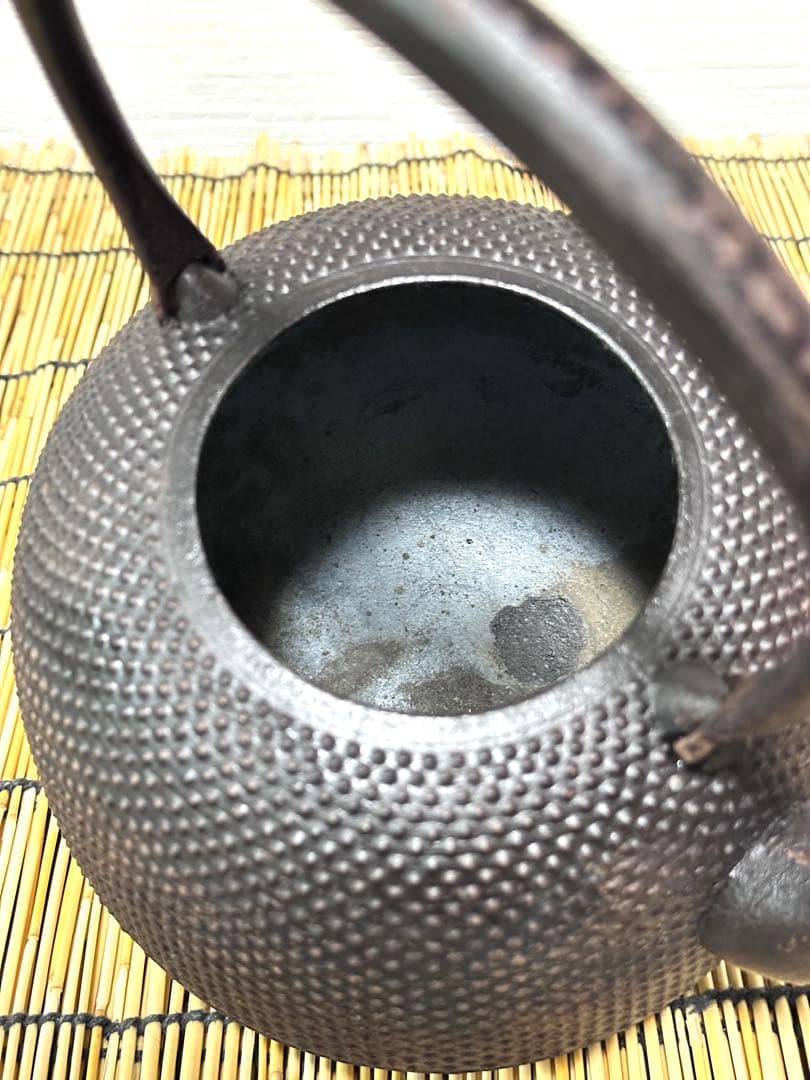 未使用品　南部照光堂名人心斎造　１３型　棗型アラレ　きなこ様　売約済み