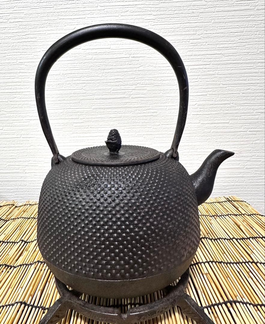 未使用品　南部照光堂名人心斎造　１３型　棗型アラレ　きなこ様　売約済み