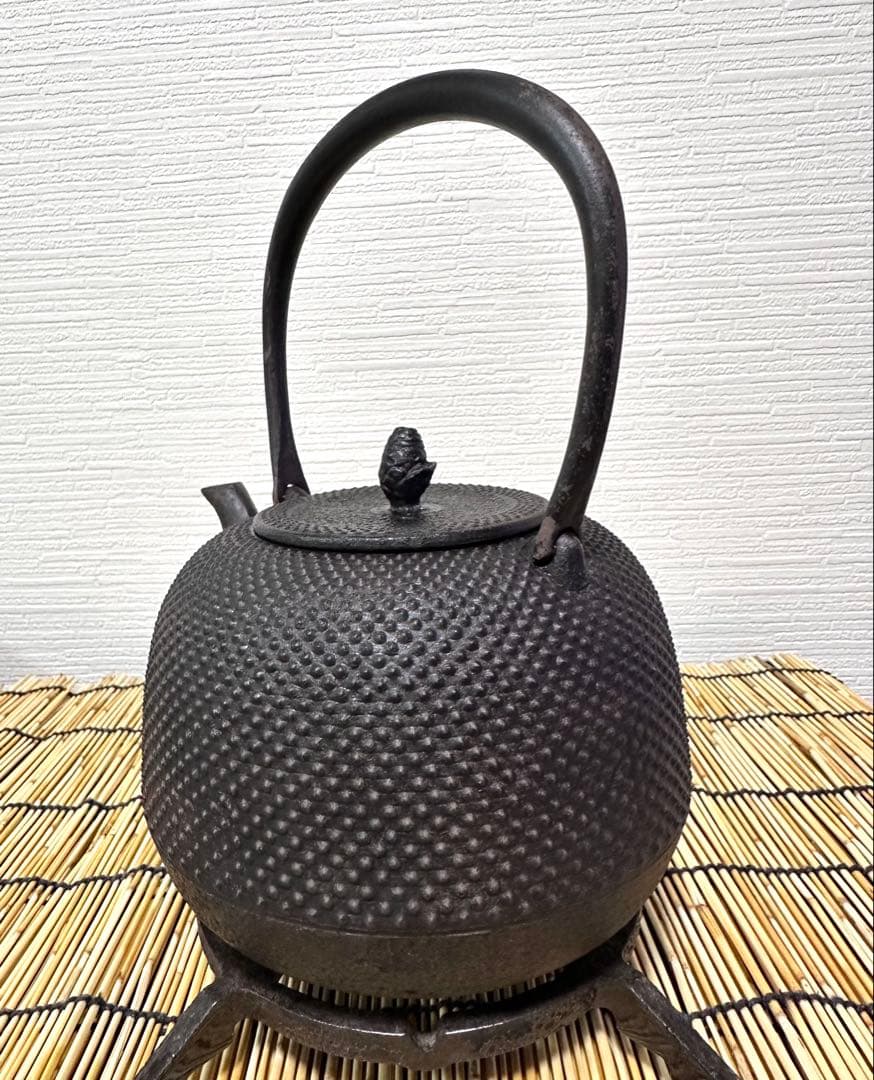 未使用品　南部照光堂名人心斎造　１３型　棗型アラレ　きなこ様　売約済み