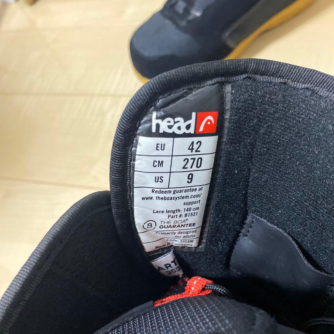 【美品_即日発送】HEAD スノボブーツ DIA BOA ディアボア27.0cm