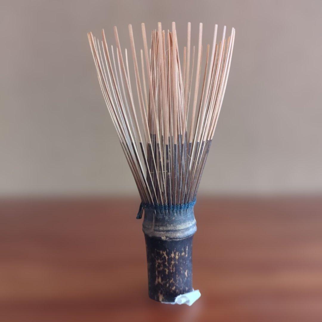 茶道具 茶筅 竹製 専用箱付き　利休　大荒穂