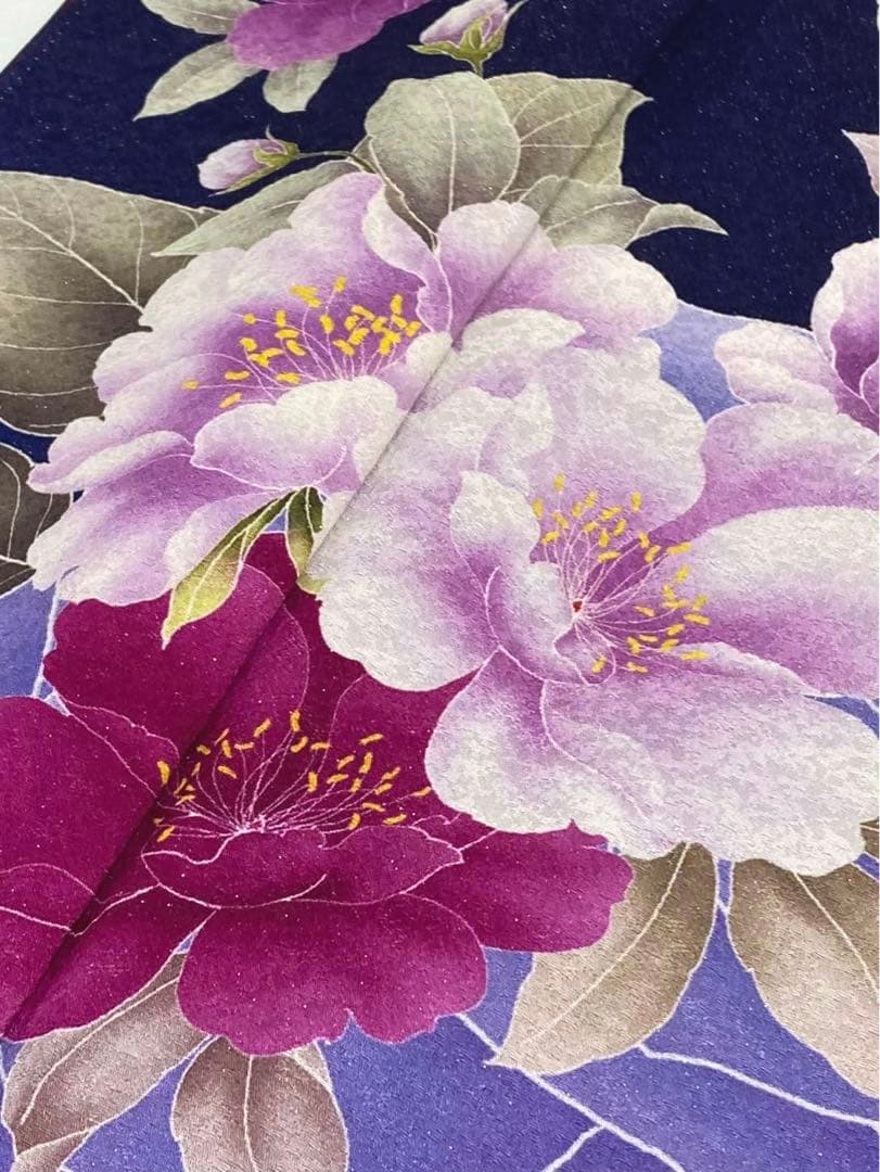 振袖 豪華 銀通し 紋意匠 身丈168cm パールトーン加工済