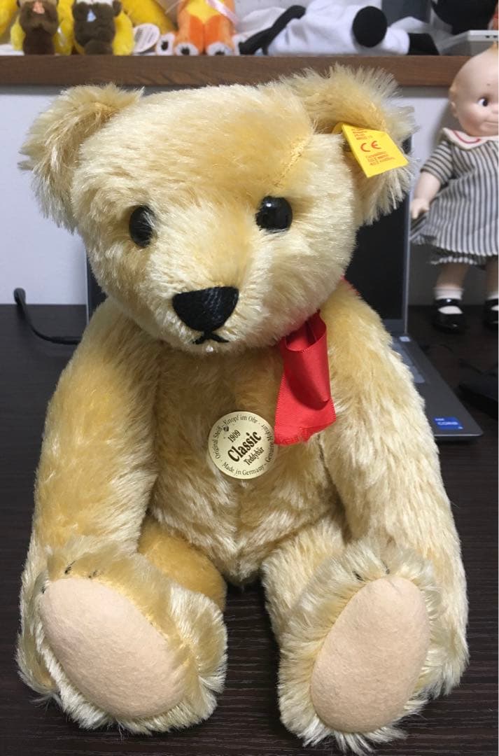 Steiff Teddy 1909 ドイツ製　ぬいぐるみ 内蔵鳴き声 シュタイフ