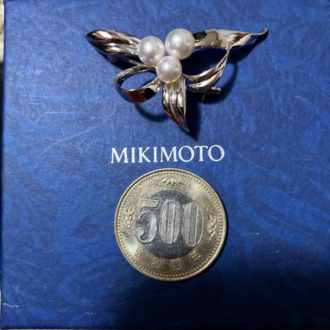 MIKIMOTO パールブローチ シルバー