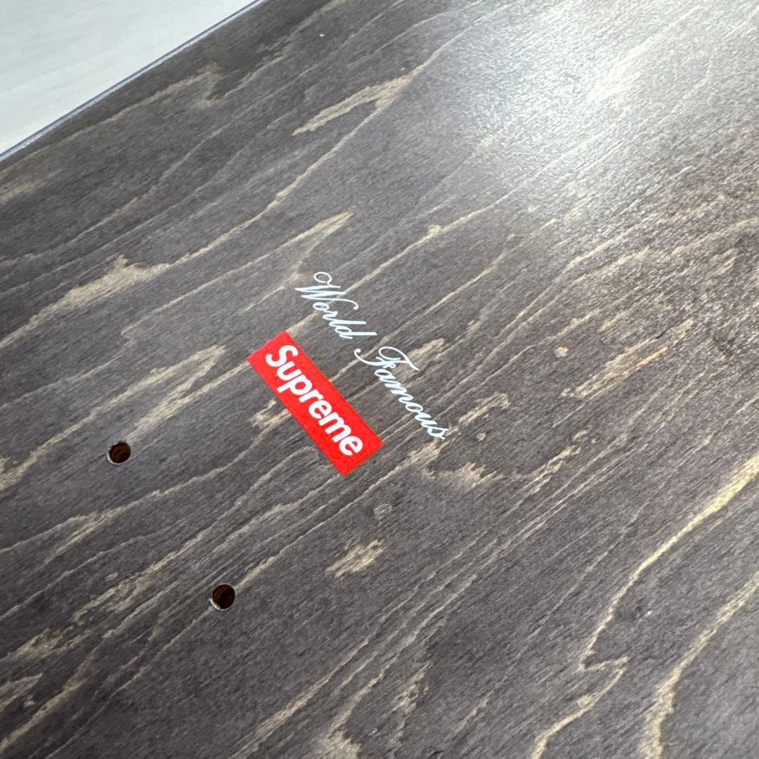 Supreme レッド スケートボード Wooden Famous