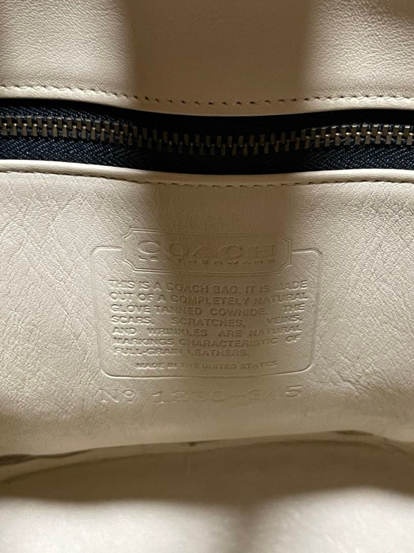 【最最安値】希少品　1990s COACH オフホワイト ショルダーバッグ