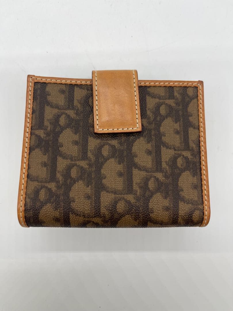 Dior 二つ折り財布 ブラウン ベージュ