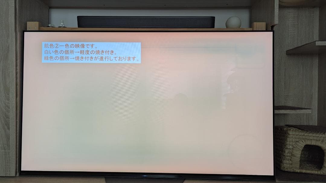 A*様 BRAVIA KJ-55A8F 55インチ 有機EL4K 画面焼けあり、