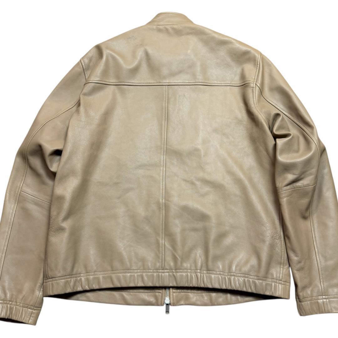 3683 Theory レザージャケット ラムレザー 羊革 XL ベージュ