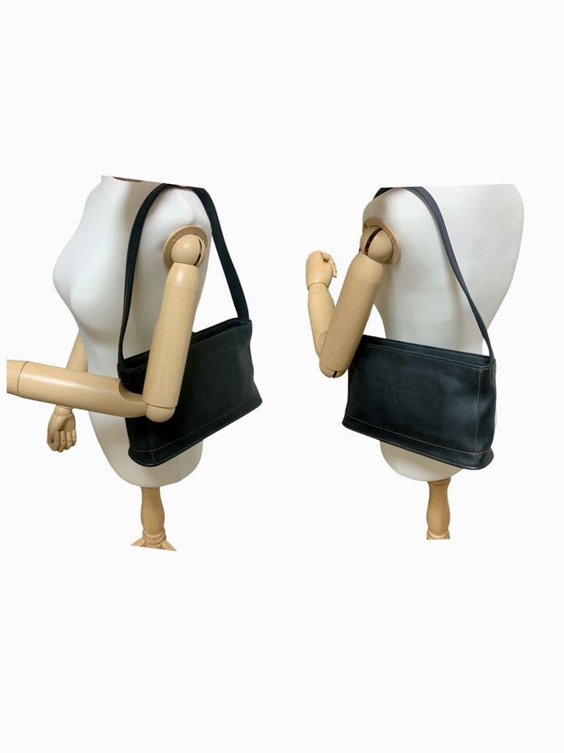 美品 COACH オールドコーチ ワンショルダー黒 ブラック グラブタンレザー