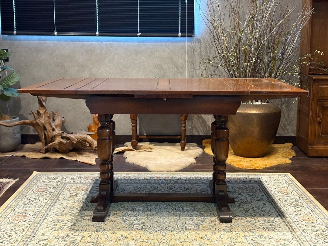 ロイズ・アンティークス ダイニングテーブル エクステンションテーブル Yn