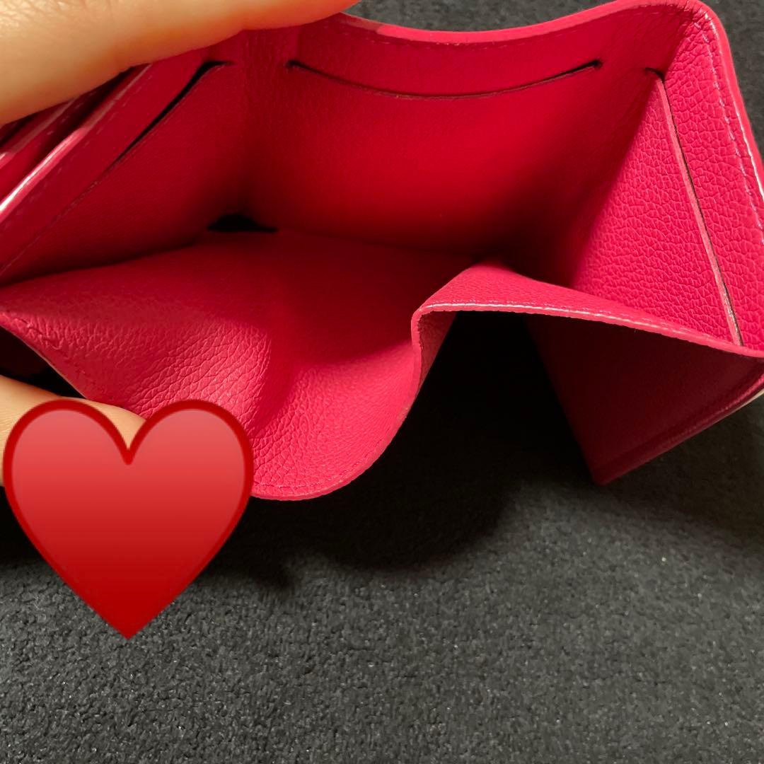 ち*★様 LV ルイヴィトン ピンク 三つ折り財布 コンパクト ミニ財布 可愛い