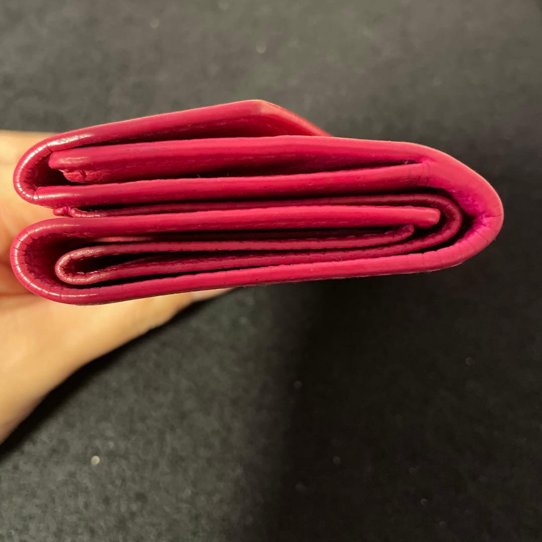 ち*★様 LV ルイヴィトン ピンク 三つ折り財布 コンパクト ミニ財布 可愛い