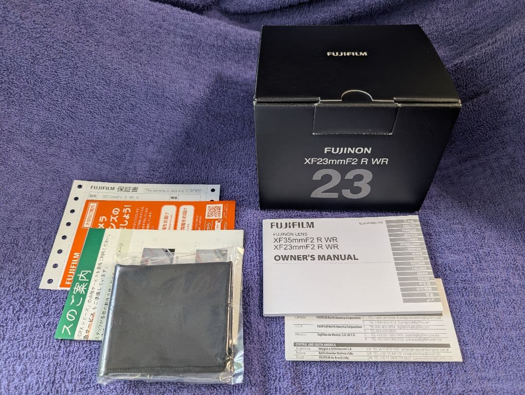 【美品】FUJIFILM XF23mm F2 R WR