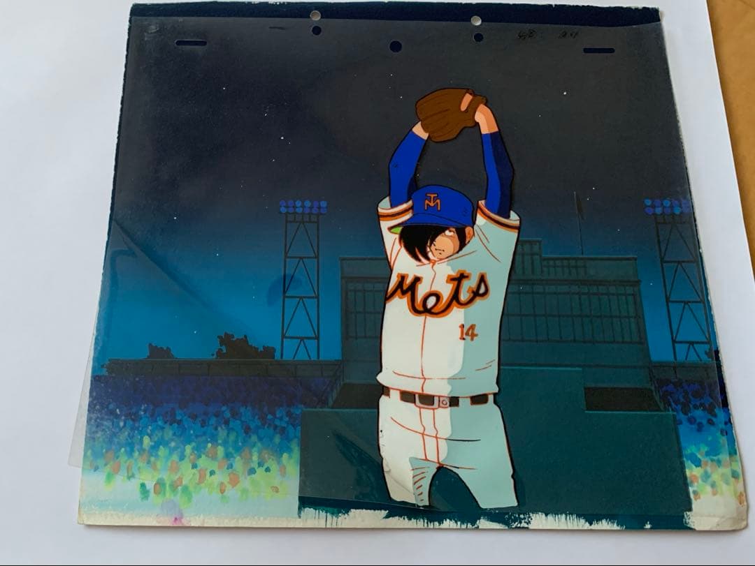 セル画 水島新司 野球狂の詩 火浦健　当時