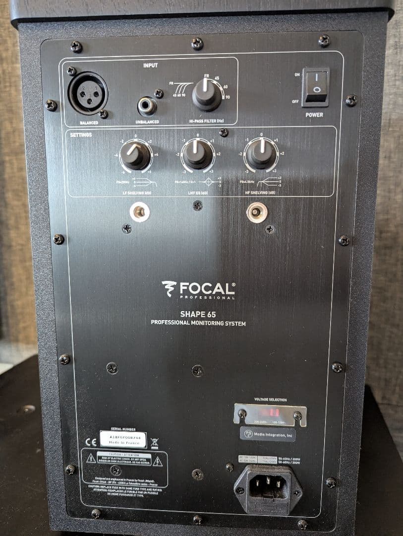 【値下げ】FOCAL SHAPE 65 スタジオモニタースピーカー 1本