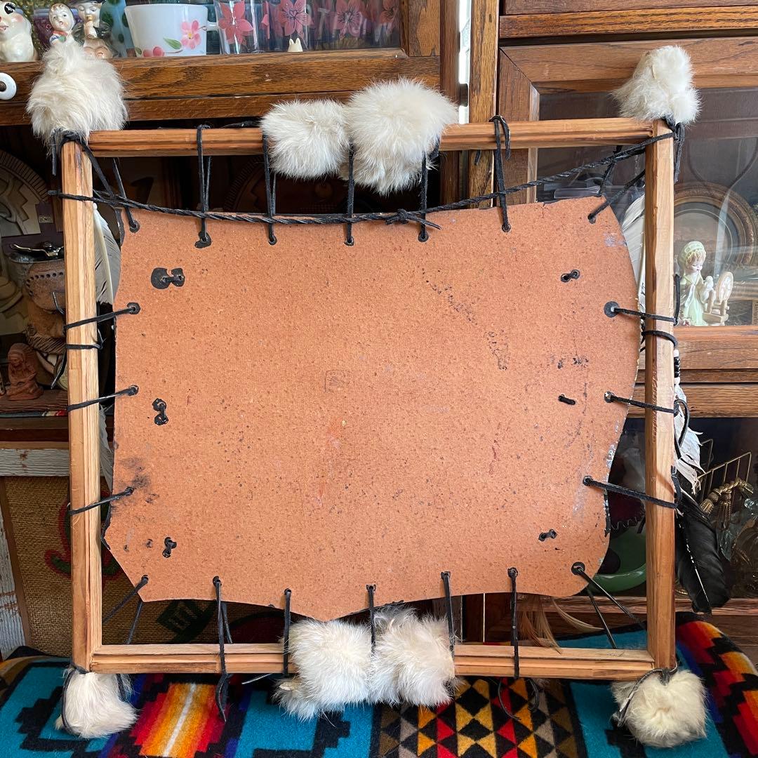 超レア！巨大BIG 70s〜ネイティブアメリカン 熊壁掛けUSAヴィンテージ雑貨