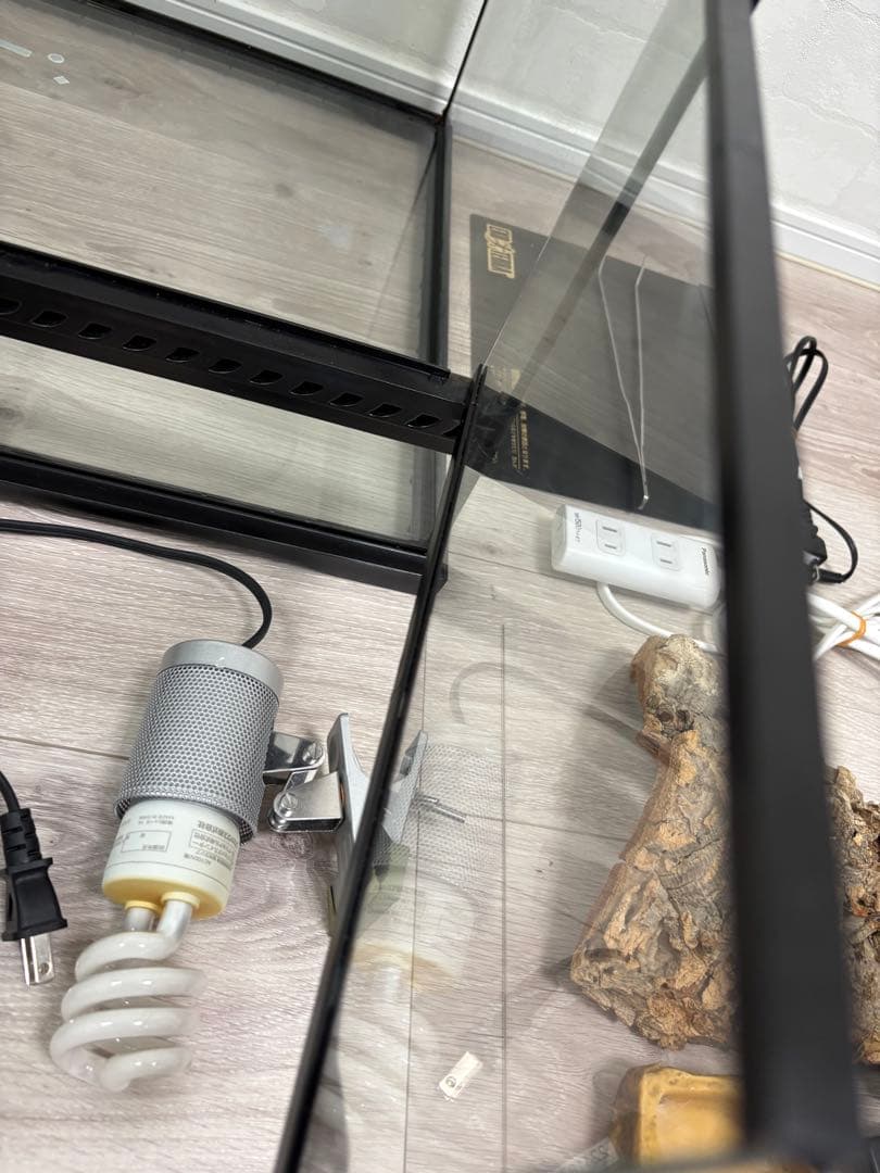 爬虫類飼育セットリクガメフトアゴガラスケージ60.5cm45.5cm32.5cm