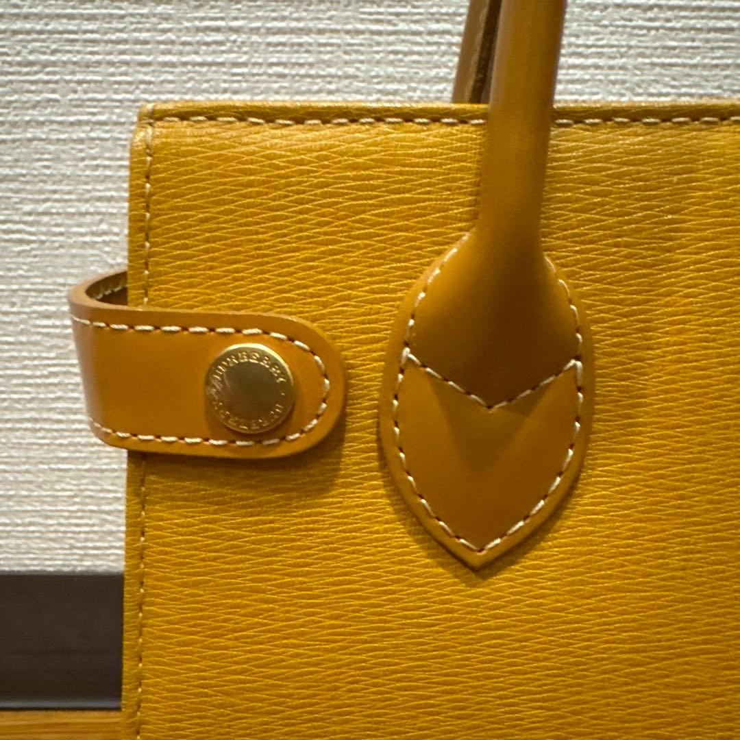 BURBRRY バーバリー ハンドバッグ トートバッグ イエロー