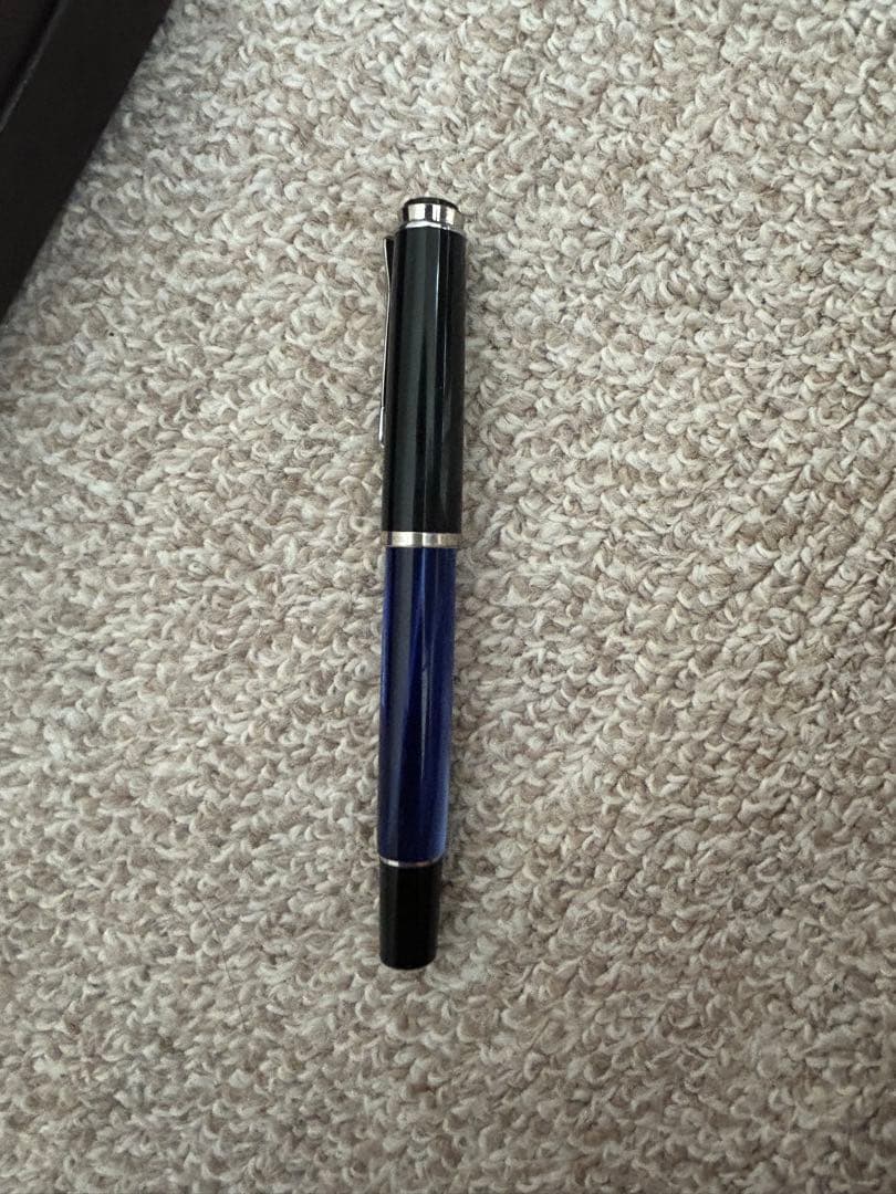 Pelikan ペリカン 万年筆 F字 M205 マーブルブルー　箱付き