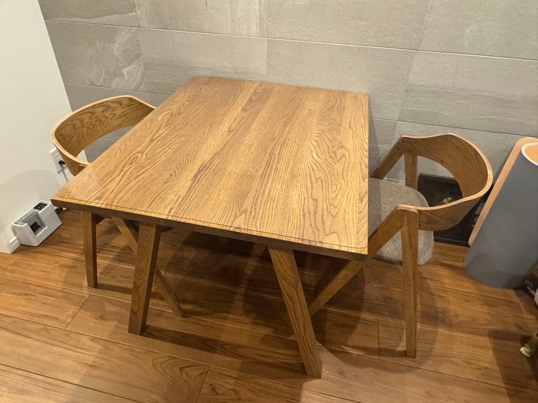 【送料込】unico ELEMT ダイニングテーブル ブラウン 美品