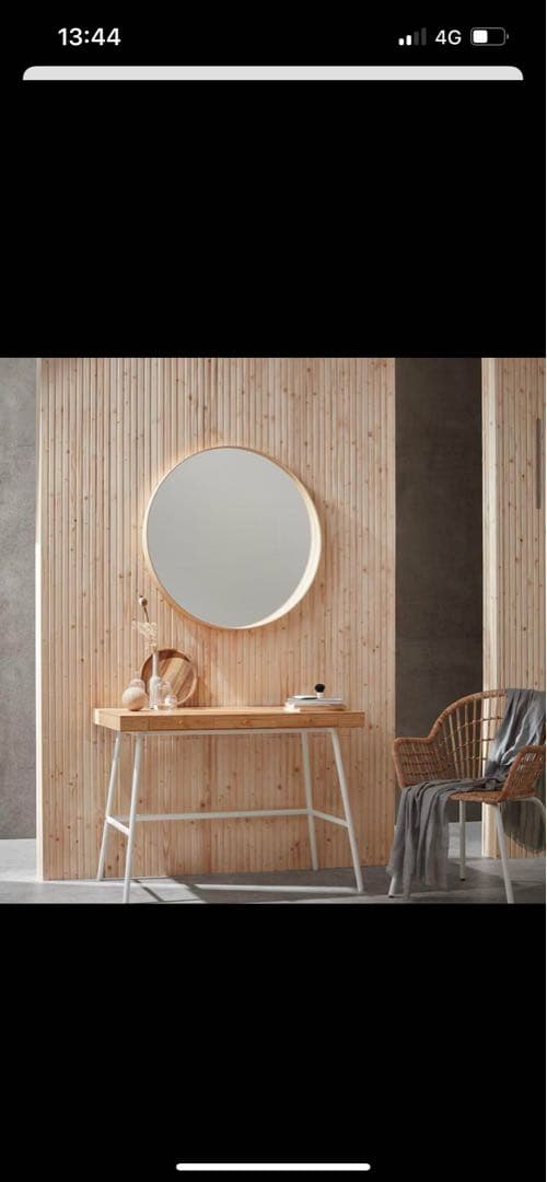 バンブー製 3引き出しテーブル IKEA イケア リルオーセン デスク