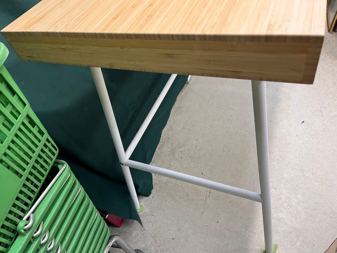 バンブー製 3引き出しテーブル IKEA イケア リルオーセン デスク