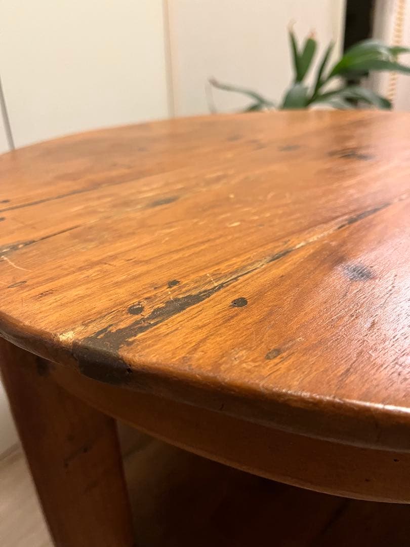 円形テーブル　約60cm 天然木