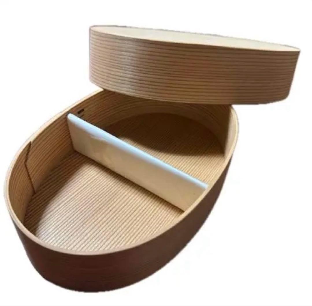 博多曲物 玉樹（たまき） 弁当箱 だえん・中サイズ（巾着袋付き）