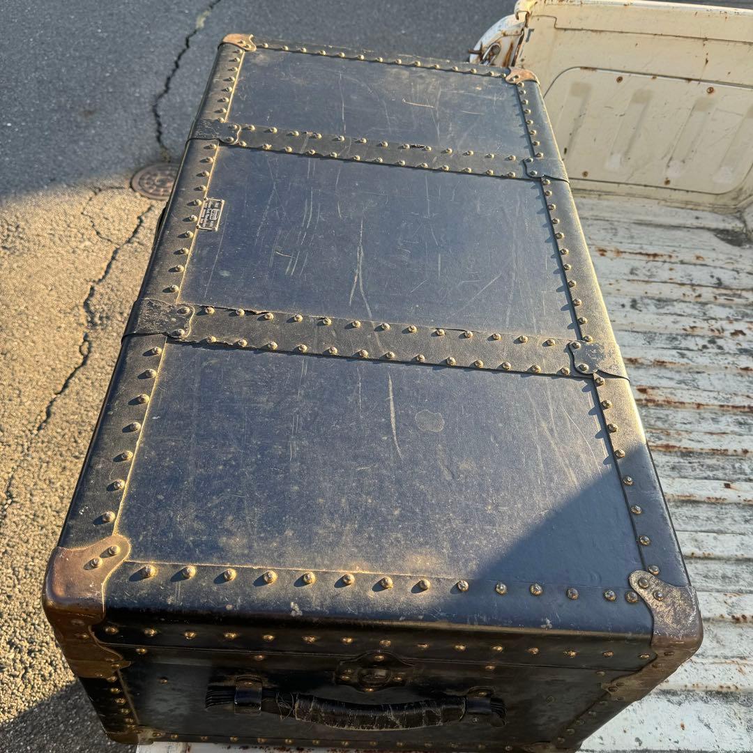 石川トランク製大型船舶トランク 海軍 戦前物？ヴィンテージ昭和レトロアンティーク