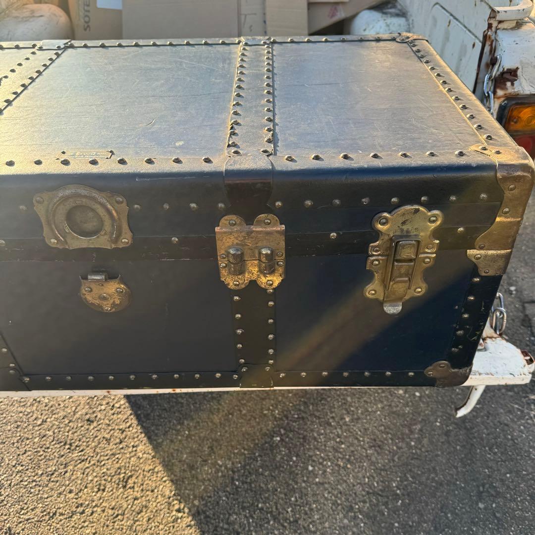 石川トランク製大型船舶トランク 海軍 戦前物？ヴィンテージ昭和レトロアンティーク