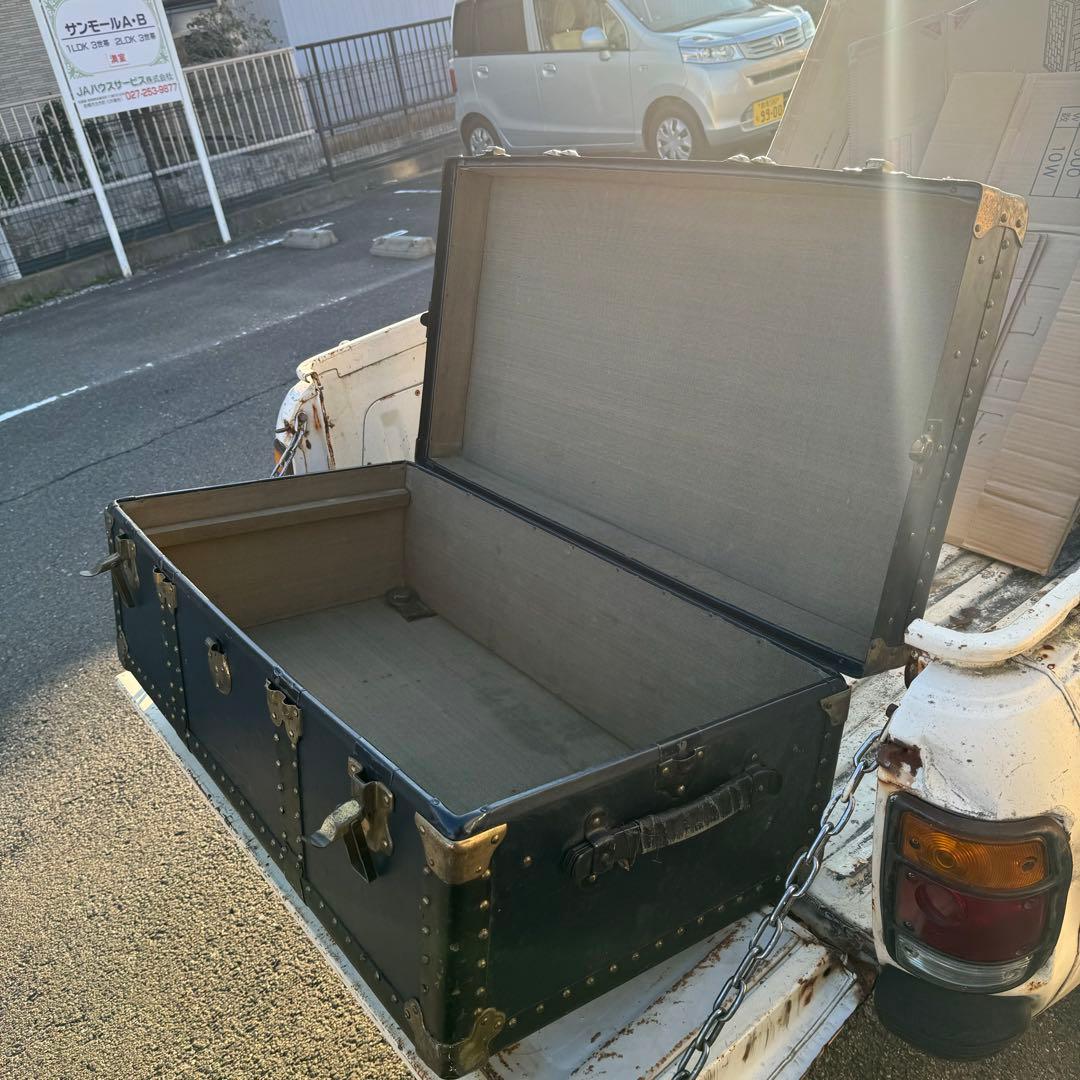 石川トランク製大型船舶トランク 海軍 戦前物？ヴィンテージ昭和レトロアンティーク