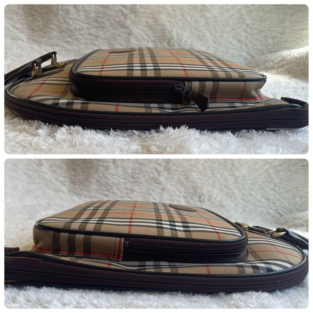 極美品✨バーバリー　スーツバッグ　ガーメントケース　ノバチェック　ホースロゴ