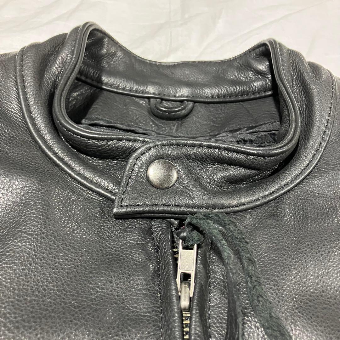 MOTO-FIELD 本革 シングルライダース レザージャケット L