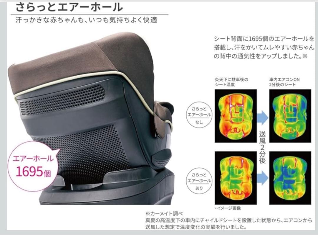 AILEBEBEエールベベ チャイルドシート クルット4iグランス ブラウン