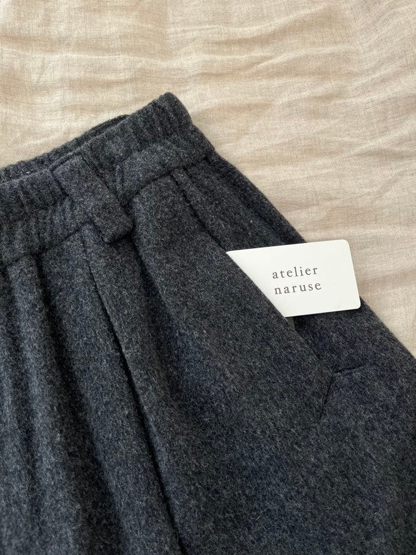 atelier naruseアトリエナルセ◼︎ラムウールワイドパンツ◼︎ガウチョ