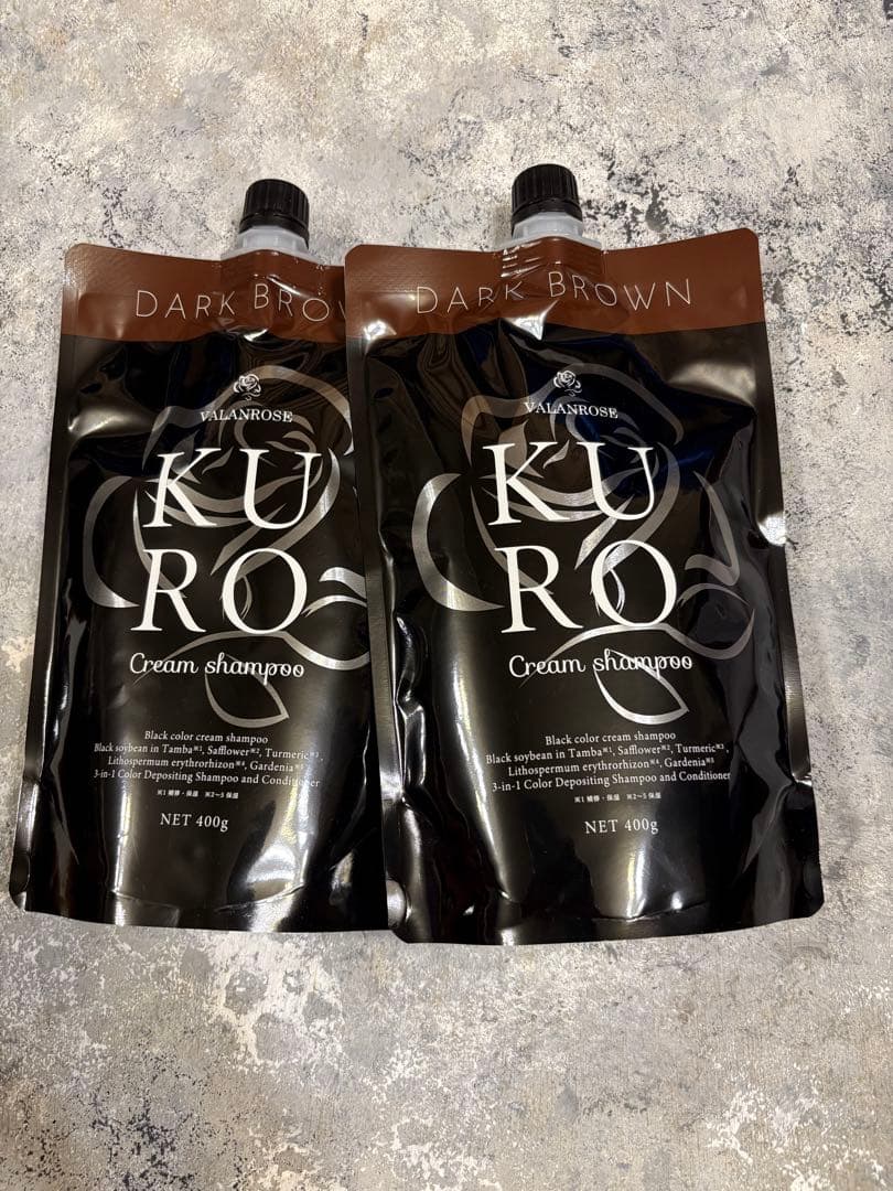 VALANROSEKUROCreamShampooダークブラウン400g 2個