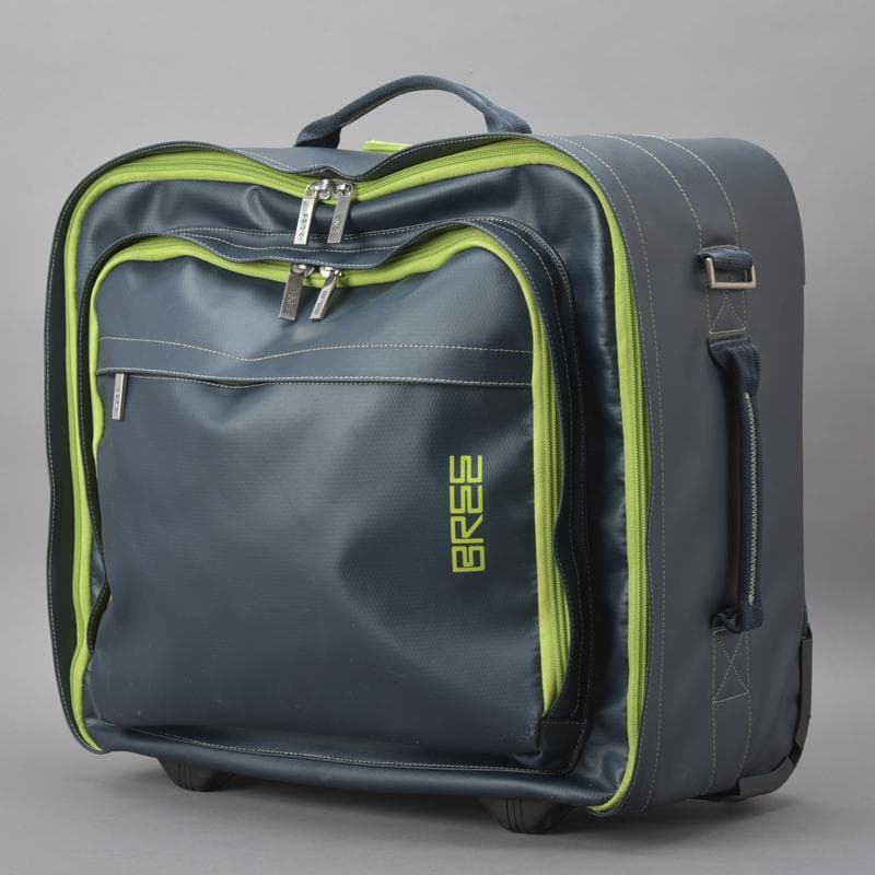 BREE◇ブリー キャリーバッグ スーツケース 機内持込可 PVC ネイビー