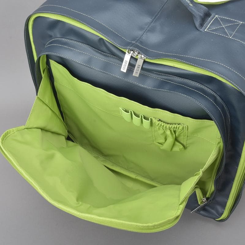 BREE◇ブリー キャリーバッグ スーツケース 機内持込可 PVC ネイビー