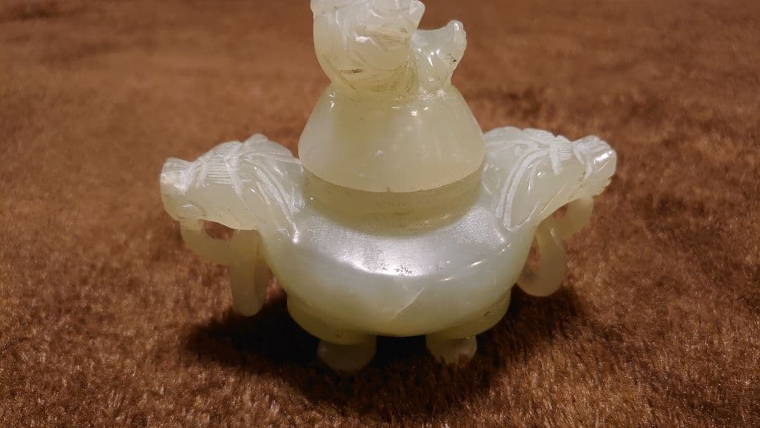 玉香炉　香炉　古玩　中国美術　１客