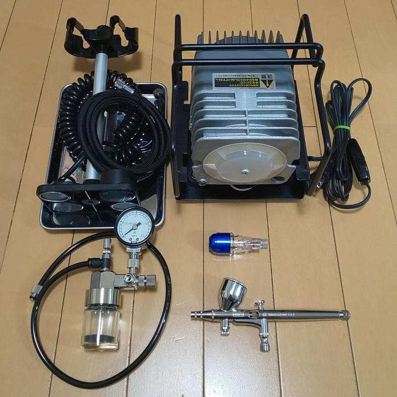 リニアコンプレッサーL7 エアブラシ レギュレーターセット エアーブラシ