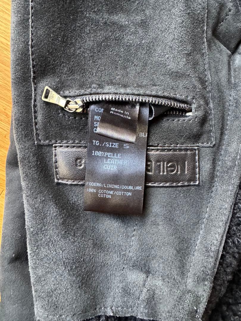 NEIL BARRETT ムートンレザージャケット XS