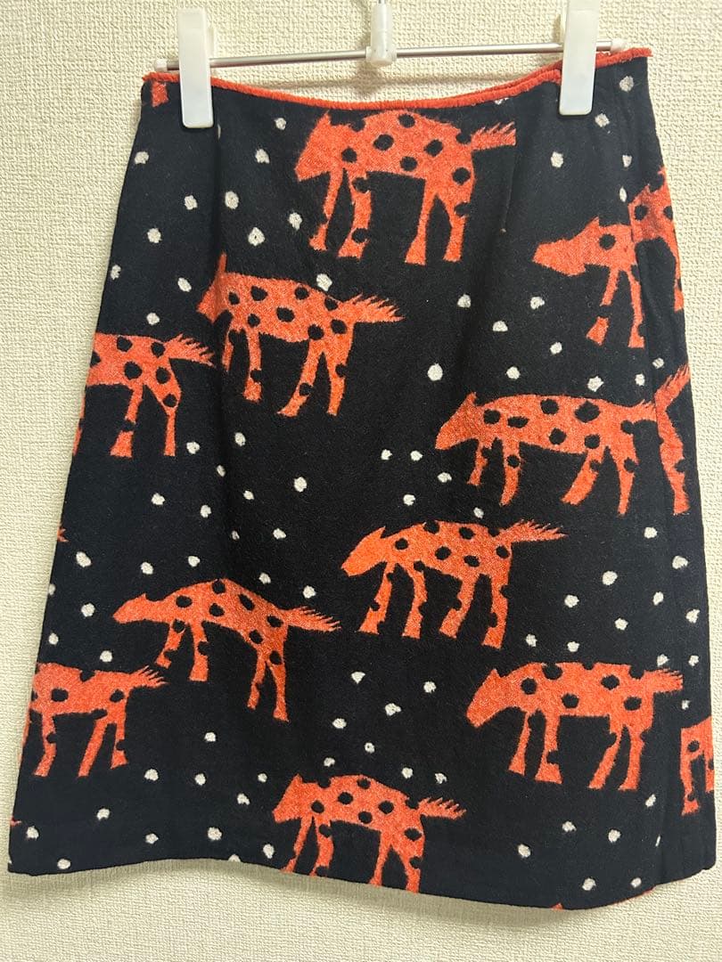 mina perhonen 動物柄 タイトスカート サイズ36