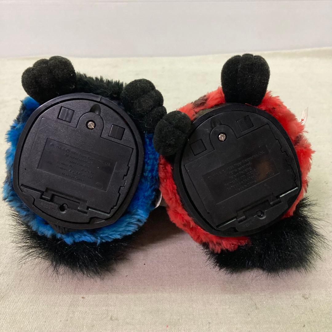 TOMY　トミー　初代ファービー 1999年 ブルー×ブラック　レッド×ブラック