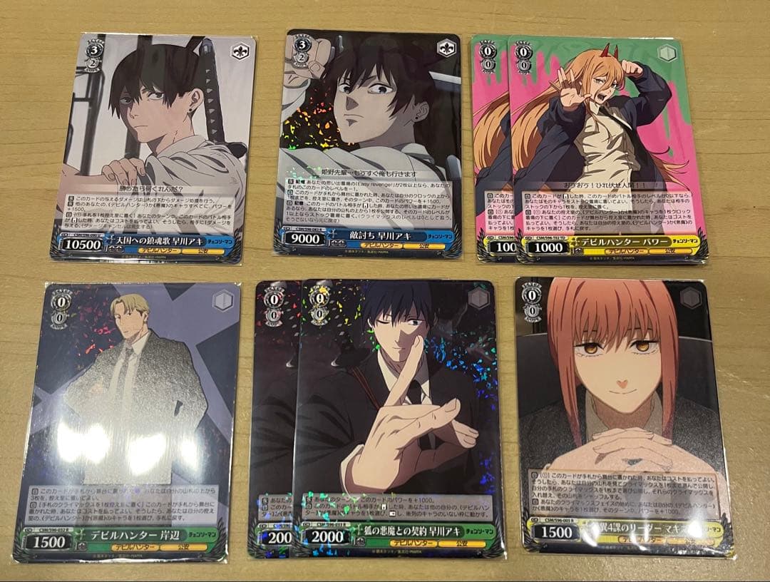 ヴァイスシュヴァルツ　チェンソーマン　デッキ　パーツ付き