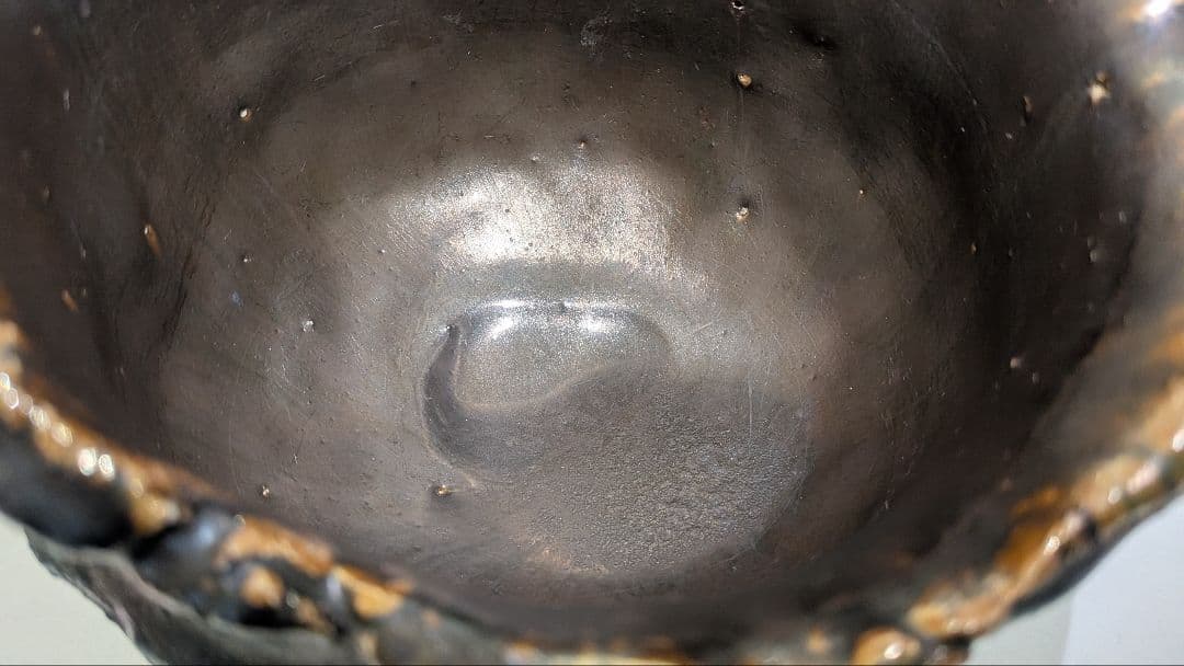 『濱崎節生』茶碗　喜多窯　茶道具　共箱　鬼子岳　唐津焼