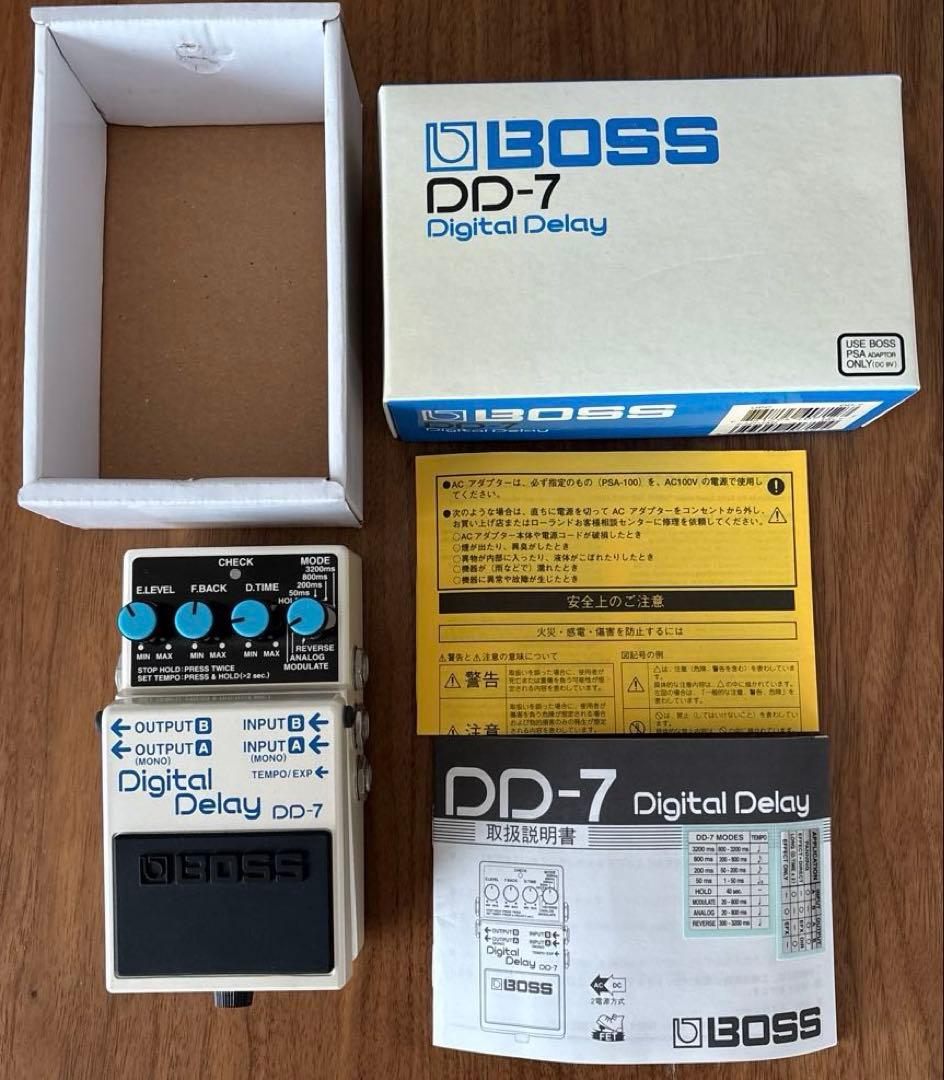 BOSS DD-7 デジタルディレイ　箱・取り扱い説明書付き