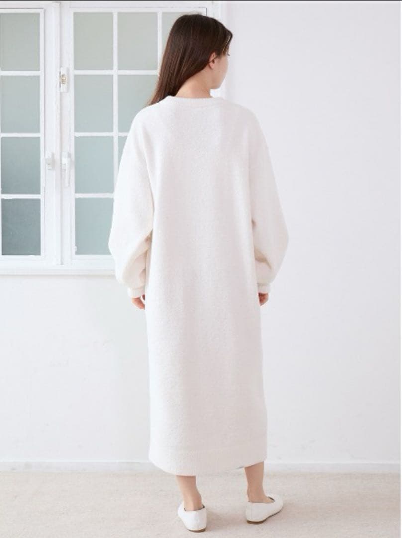 【新品未使用】ジェラートピケ　シーズージャガードワンピース